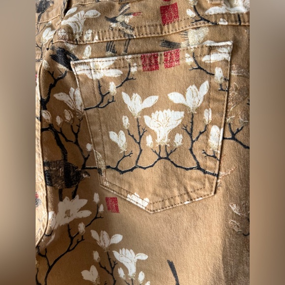 Just Cavalli Vintage Japanese Crane Print Jeans - Picture 15 of 17